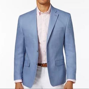 NWOT LAUREN Blue Linen Blazer